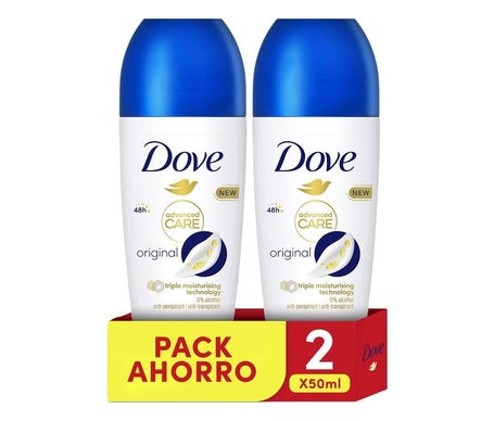 Dove Advance Care Original Women Desodorante Roll-On 2x50ml