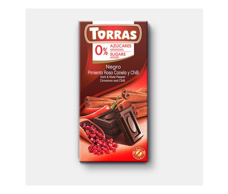 Torras Chocolate Negro Pimienta Canela Chili 75g