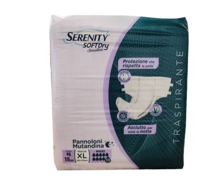 Serenity Mut Soft Dry Sensitive Pañal Maxi XL 15uds