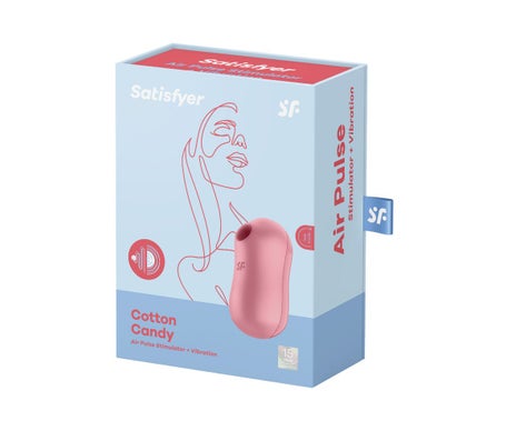 Satisfyer Cotton Candy Stimulator & Vibrator Pink 1ud