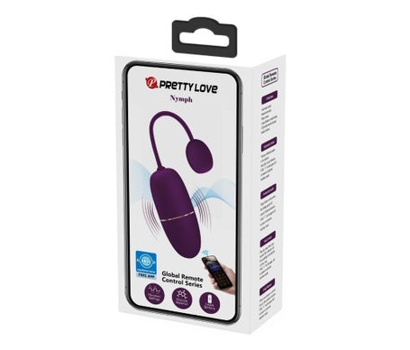 Pretty Love Nymph Huevo Vibrador Controlado por App Lila 1ud