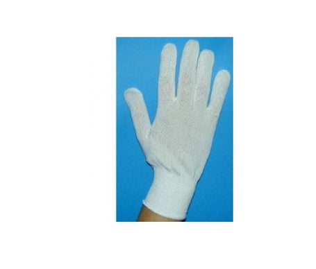 Guantes Cot.Bianco M.8 5 F/Care