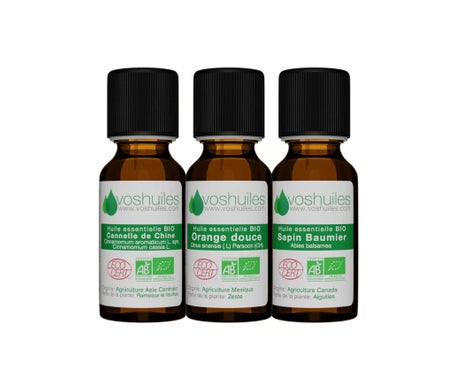 Voshuiles Kit Les 3 Aceites Esenciales Aromas Navideños Bio