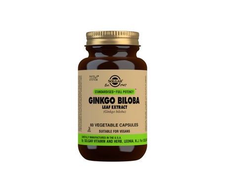 Solgar Ginkgo Biloba Extracto de Hoja 60vcaps