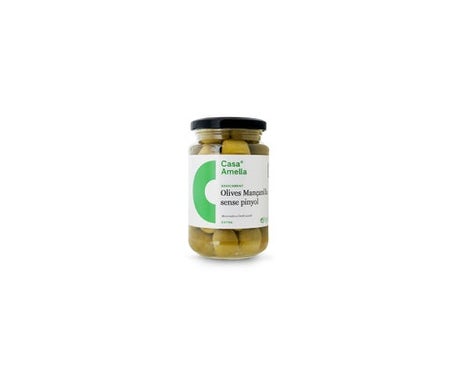 Casa Amella Aceitunas Manzanilla Verde con Hueso 120g | Natural Doctor