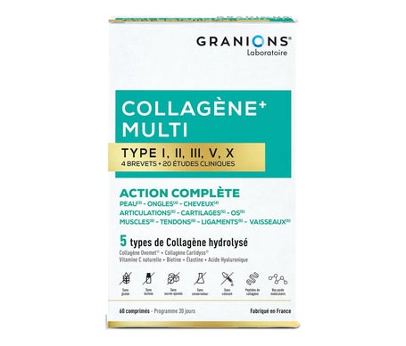 Granions Multi Colágeno Tipo i-Ii-Iii-V-X 60comp | Natural Doctor