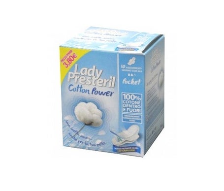 Lady Presteril Full Cotton Tampons (10 pcs.) - Higiene femenina