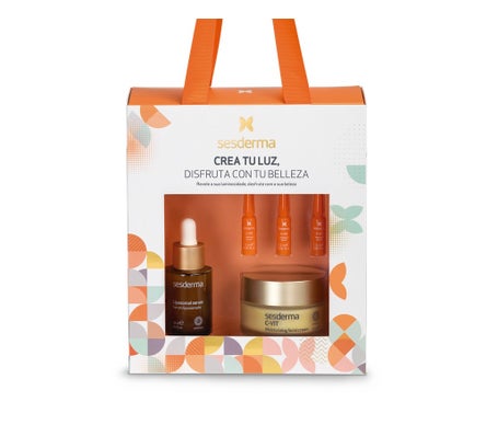 Sesderma Crea Tu Luz Pack C-Vit Crema + Sérum + 3 Ampollas