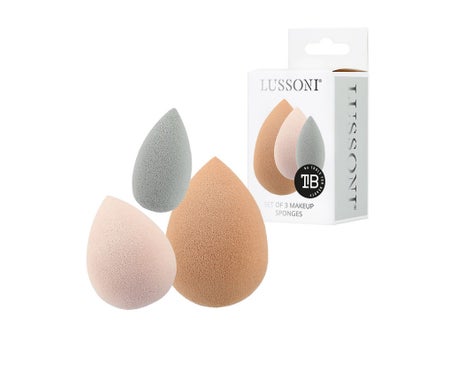 Lussoni Raindrop Makeup Sponge Set 3uds