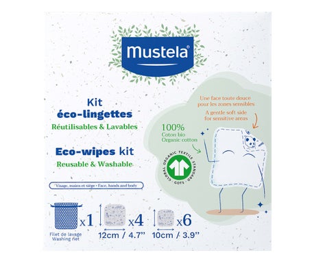 Mustela Eco Kit Toallas Lavables y Reutilizables 10uds