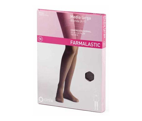 Farmalastic Media Larga blonda (A-F) comp. normal T-reina plus capuchino1 Par