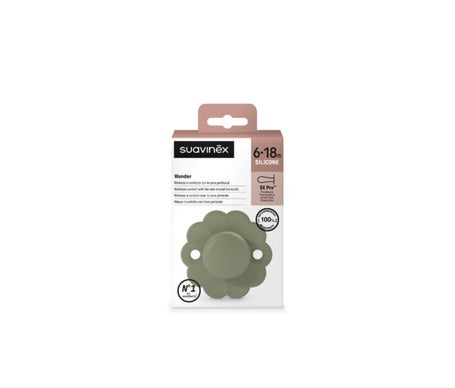Suavinex Wonder SX Pro Silicon Pacifier 6-18M Hedge Green 1ud