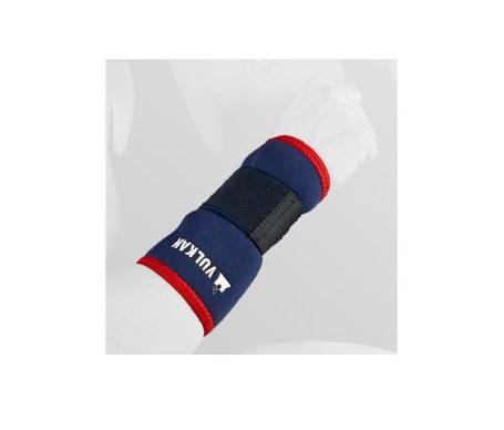 Vulkan muñequera corta con cinta ajustable clásica azul T-XS