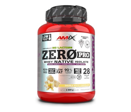 Amix ZeroPro Protein Doble Chocolate Blanco 1kg