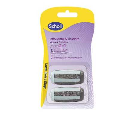 Scholl Velvet Exfoliante Suavizante Raspador Eléctrico Reca 2uds