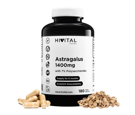 HIVITAL Astrágalo 1400 mg 180 cáps de Hivital Foods | Natural Doctor