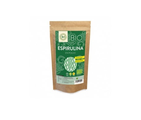 Solnatural Espirulina Polvo Bio sin Gluten Vegano 125g