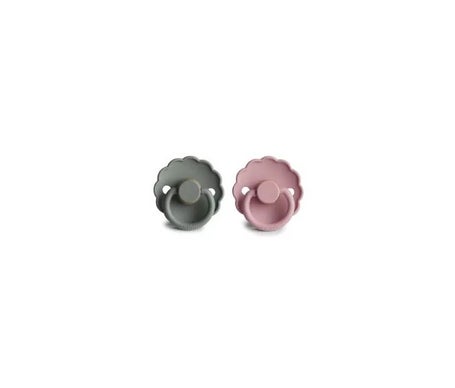Frigg Chupete Silicona 0-6M Baby Pink French Gray 2uds