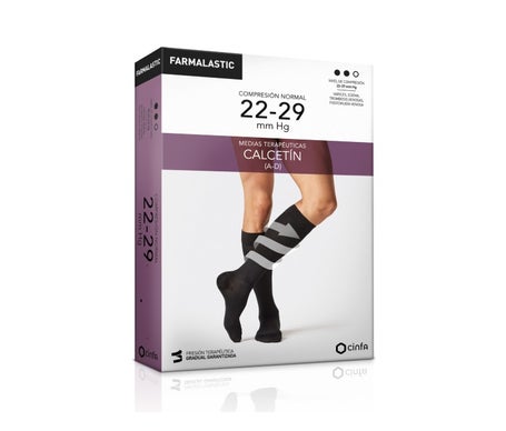 Farmalastic calcetín (A-D) compresión normal T-grande azul 1 Par