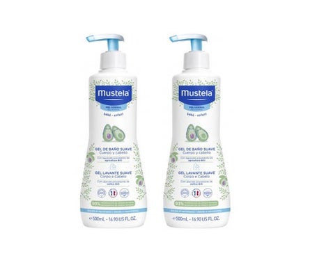 Mustela Gel de Baño Suave Duplo 2x500ml