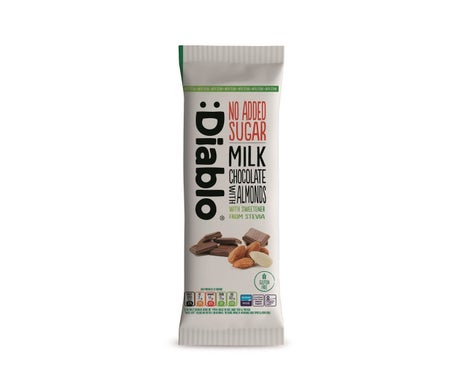 :Diablo Chocolate con Leche y Almendras Stevia 135g