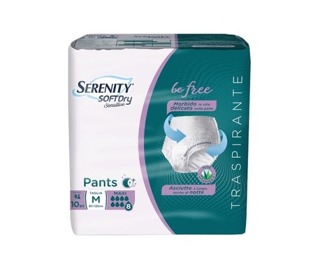 Serenity Pants Soft Dry Sensitive Pañal Maxi TM 10uds
