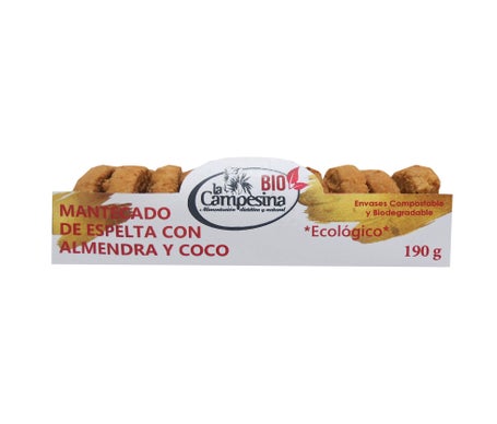 La Campesina Mantecados Espelta Almendra Coco Vegano Bio 190g