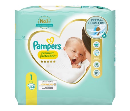 Pampers Premium Protection New Baby Size 1 (2-5 kg) 24 pcs.