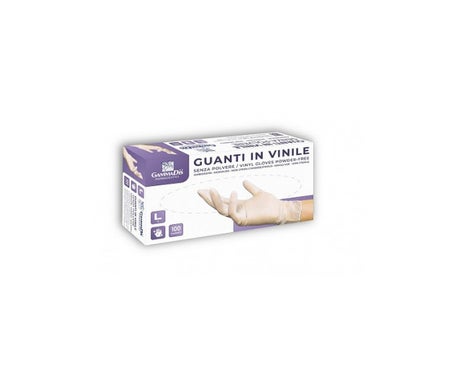 Gammadis Guantes Vinilo Sin Polvo Talla S 100uds