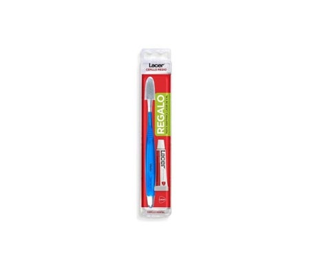 Lacer Cepillo Dental Medio Regalo Cepillo Interdental + Pasta