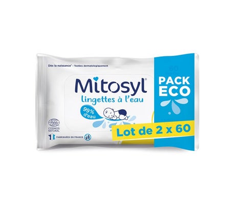 Mitosyl Pack Eco Toallitas al Agua 2x60uds