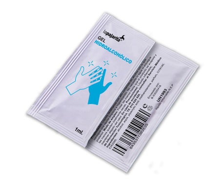 La Pajarita Gel de manos Hidroalcóholico Sanitizante 10 sobres de 1ml