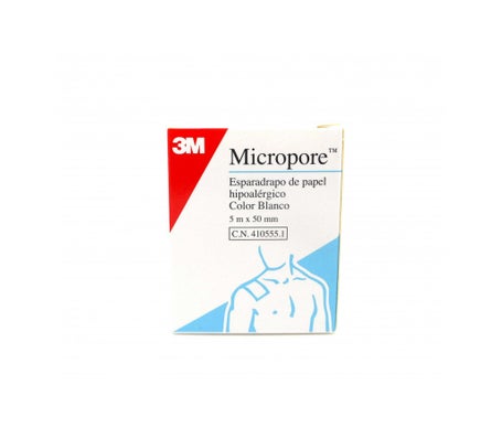 3M Esparadrapo Micropore Papel Blanco 5mmx5m 1ud