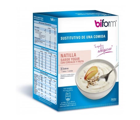 Biform natillas yogur de cereales y fruta 6 sobresx50g