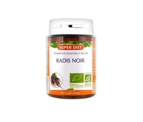 Rábano Negro Super Diet Black Radish Organic 80 tabletas