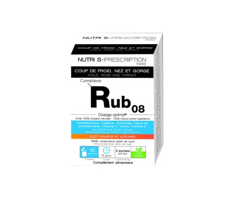 Nutriprescription Rub-08 Resfriado Nariz Garganta 10 Sobres | Natural Doctor
