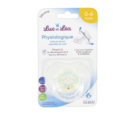 Luc et Lea Chupete Silicona Nube 0-6 Meses 1ud