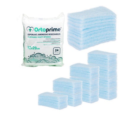 OrtoPrime Esponjas Jabonosas Desechables Bebés y Adultos 24uds