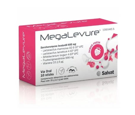 MegaLevure Sabor Fresa 10uds