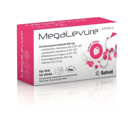 MegaLevure Sabor Fresa 10uds