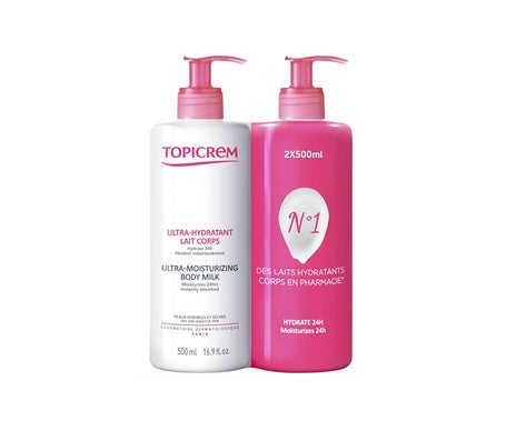 Topicrem Leche Corporal Ultrahidratante 2x500ml