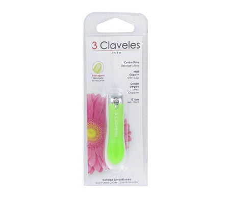 3 Claveles Coupe-Ongles avec Capuchon 6cm 1ud
