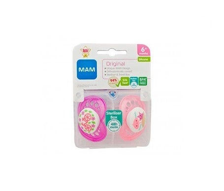 MAM Original chupete silicona 16+m 2uds