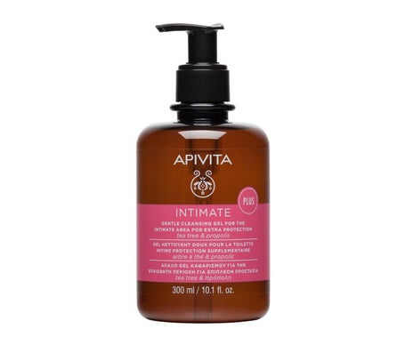Apivita Intimate Plus gel limpiador suave íntimo árbol del té 300ml