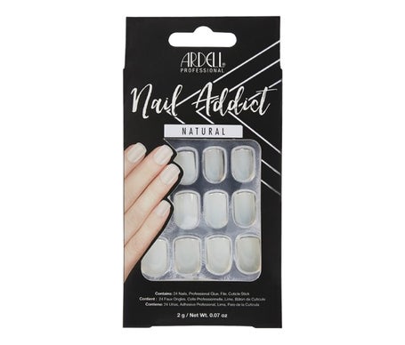 Ardell Set Nail Addict Natural Uñas Postizas Squared 1ud