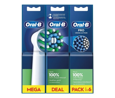 Oral-B Cross Action Clean Maximiser Recambios 6 uds