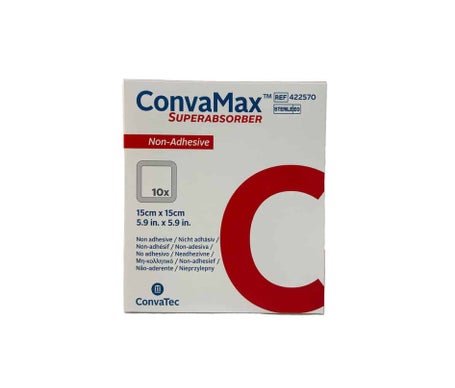 Convamax Superabsorber no Adhesivo 15x15 10uds