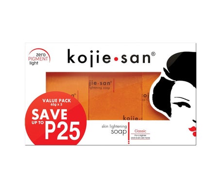 Kojie-San Skin Lightening Kojic Acid Soap 3x65g
