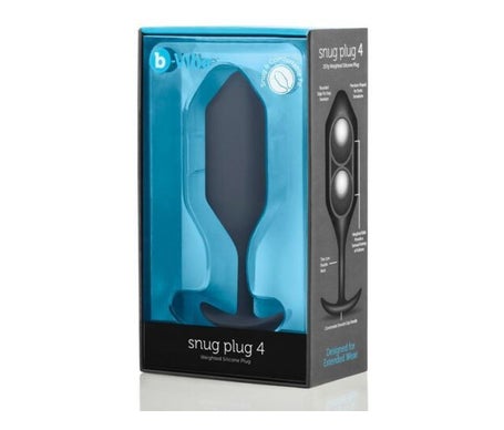 B-Vibe Snug Plug Anal 4 Negro 1ud