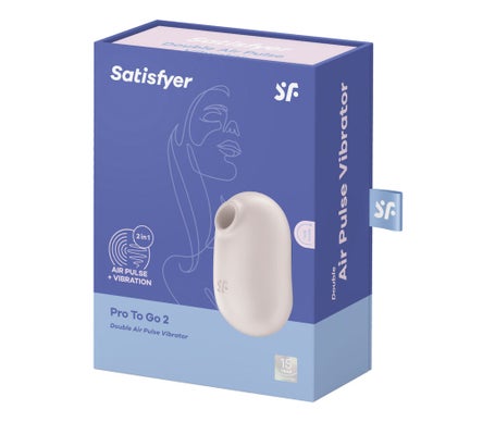 Satisfyer Pro To Go 2 Estimulador y Vibrador Beige 1ud